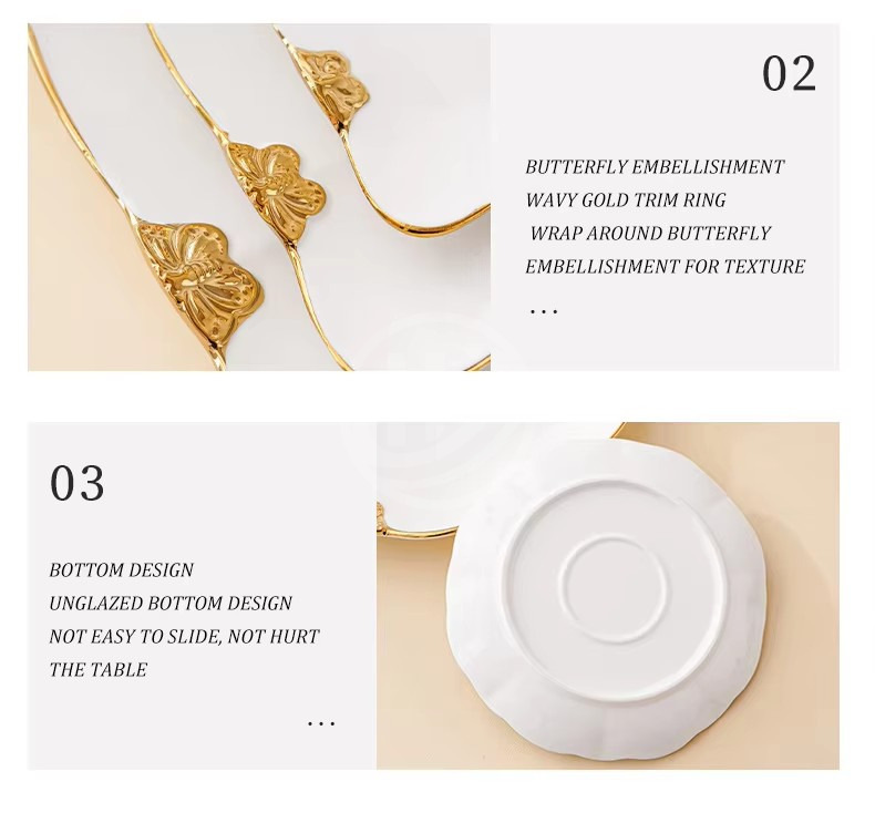 Nordic Tableware Ceramic Plate Advanced Sense Home Meal Plate Clay Steak and Salad Western Plate (8)