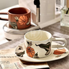 Hot Selling Elegant and Unique Hand-Painted Ceramic Dinnerware Set Coffee Cup and Saucer Suite