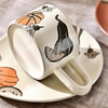 Hot Selling Elegant and Unique Hand-Painted Ceramic Dinnerware Set Coffee Cup and Saucer Suite