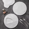 Dinner clear With Gold 11 Inch Charger Plates Western Plate Frosted Marble Steak Restaurant Home